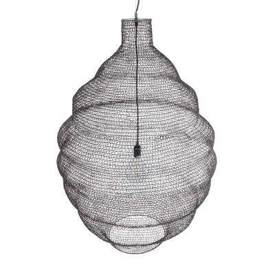 GLOBOSTAR® KENTUCKY 01902 Vintage Κρεμαστό Φωτιστικό Οροφής με Ντουί 1 x E27 AC 220-240V IP20 - Καφέ - Μ80 x Π80 x Y110cm