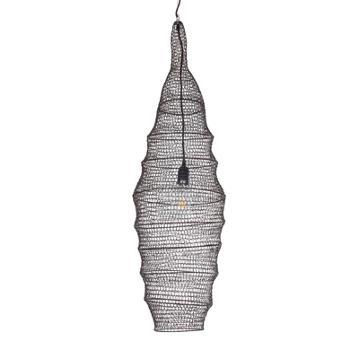 GLOBOSTAR® KENTUCKY 01908 Vintage Κρεμαστό Φωτιστικό Οροφής με Ντουί 1 x E27 AC 220-240V IP20 - Καφέ - Μ30 x Π30 x Y105cm