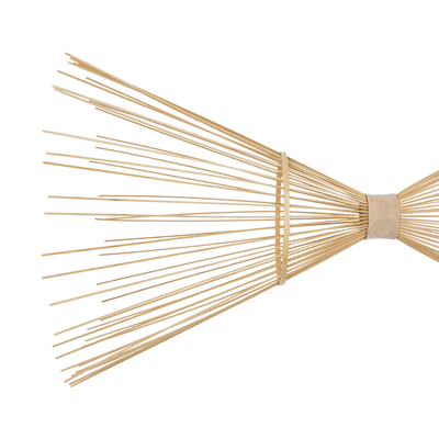 GLOBOSTAR® FISH 01927 Boho Κρεμαστό Φωτιστικό Οροφής με Ντουί 2 x E27 AC 220-240V IP20 - Μπεζ - Μ130 x Π42 x Υ42cm