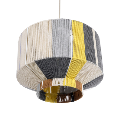 GLOBOSTAR® SALERNO 02388 Boho Κρεμαστό Φωτιστικό Οροφής με Ντουί 1 x E27 AC 220-240V IP20 - Πολύχρωμο - Μ40 x Π40 x Υ35cm