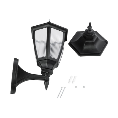 GLOBOSTAR® ENGLAND 202-0011 Vintage Φωτιστικό Τοίχου - Απλίκα με Ντουί 1 x E27 AC 220-240V IP44 - Μαύρο - Μ25 x Π20 x Υ42cm