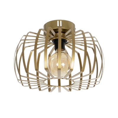 GLOBOSTAR® STAR 202-0053 Μοντέρνο Φωτιστικό Οροφής με Ντουί 1 x E27 AC 220-240V IP20 - Χρυσό - Μ40 x Π40 x Υ27cm