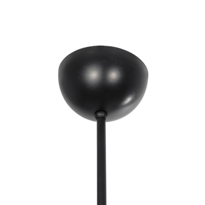 GLOBOSTAR® GATSBY 203-0006 Vintage Κρεμαστό Φωτιστικό Οροφής με Ντουί 3 x E27 AC 220-240V IP20 - Μαύρο & Μπεζ - Μ60 x Π28 x Υ22cm