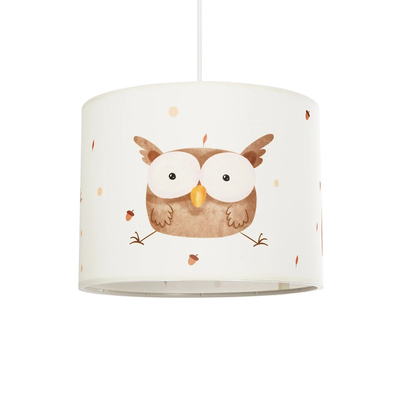 GLOBOSTAR® OWL 204-0017 Παιδικό Κρεμαστό Φωτιστικό Οροφής με Ντουί 1 x E27 AC 220-240V IP20 - Πολύχρωμο - Μ28 x Π28 x Υ24cm