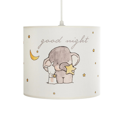 GLOBOSTAR® ELEPHANT 204-0020 Παιδικό Κρεμαστό Φωτιστικό Οροφής με Ντουί 1 x E27 AC 220-240V IP20 - Πολύχρωμο - Μ24 x Π24 x Υ23cm