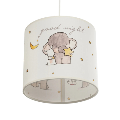 GLOBOSTAR® ELEPHANT 204-0020 Παιδικό Κρεμαστό Φωτιστικό Οροφής με Ντουί 1 x E27 AC 220-240V IP20 - Πολύχρωμο - Μ24 x Π24 x Υ23cm