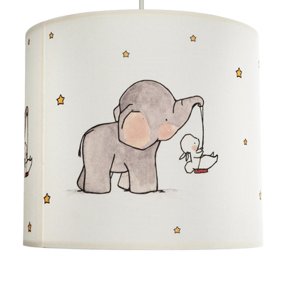 GLOBOSTAR® ELEPHANT 204-0020 Παιδικό Κρεμαστό Φωτιστικό Οροφής με Ντουί 1 x E27 AC 220-240V IP20 - Πολύχρωμο - Μ24 x Π24 x Υ23cm