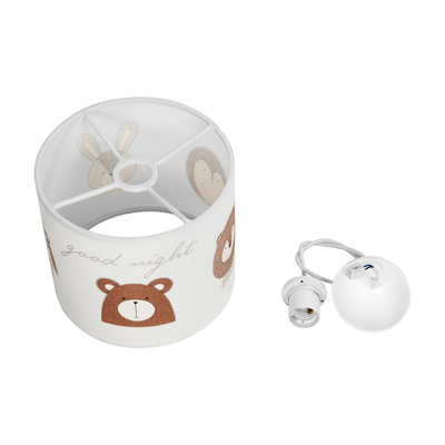 GLOBOSTAR® BEAR 204-0021 Παιδικό Κρεμαστό Φωτιστικό Οροφής με Ντουί 1 x E27 AC 220-240V IP20 - Πολύχρωμο - Μ24 x Π24 x Υ23cm