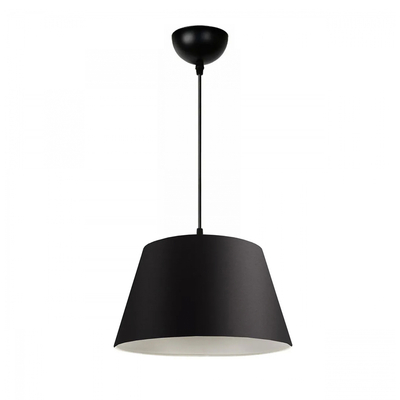 GLOBOSTAR® TRIANGLE 204-0088 Μοντέρνο Κρεμαστό Φωτιστικό Οροφής με Ντουί 1 x E27 AC 220-240V IP20 - Μαύρο - Μ37 x Π37 x Υ25cm