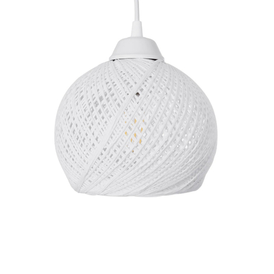 GLOBOSTAR® YASAM 203-0027 Vintage Κρεμαστό Φωτιστικό Οροφής με Ντουί 3 x E27 AC 220-240V IP20 - Λευκό - Μ45 x Π18 x Υ30cm