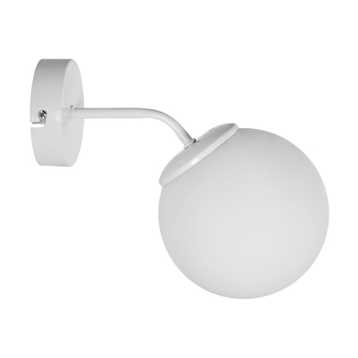 GLOBOSTAR® DALPH 203-0035 Vintage Φωτιστικό Τοίχου - Απλίκα με Ντουί 1 x E27 AC 220-240V IP20 - Λευκό - M15 x Π25 x Υ22cm