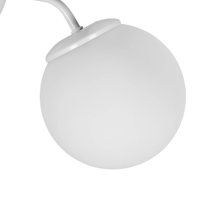 GLOBOSTAR® DALPH 203-0035 Vintage Φωτιστικό Τοίχου - Απλίκα με Ντουί 1 x E27 AC 220-240V IP20 - Λευκό - M15 x Π25 x Υ22cm