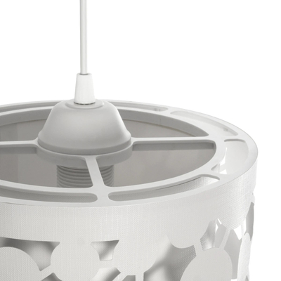 GLOBOSTAR® PETAL 203-0065 Μοντέρνο Κρεμαστό Φωτιστικό Οροφής με Ντουί 1 x E27 AC 220-240V IP20 - Λευκό - Μ23 x Π23 x Υ30cm