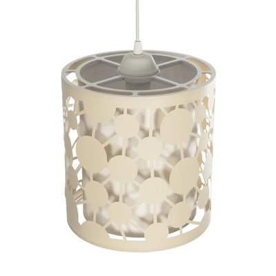 GLOBOSTAR® PETAL 203-0067 Μοντέρνο Κρεμαστό Φωτιστικό Οροφής με Ντουί 1 x E27 AC 220-240V IP20 - Μπεζ - Μ23 x Π23 x Υ30cm