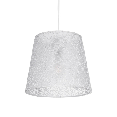 GLOBOSTAR® CONEY 203-0069 Μοντέρνο Κρεμαστό Φωτιστικό Οροφής με Ντουί 1 x E27 AC 220-240V IP20 - Λευκό - Μ26 x Π26 x Υ25cm