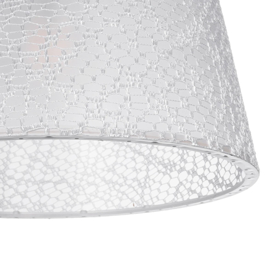 GLOBOSTAR® CONEY 203-0069 Μοντέρνο Κρεμαστό Φωτιστικό Οροφής με Ντουί 1 x E27 AC 220-240V IP20 - Λευκό - Μ26 x Π26 x Υ25cm