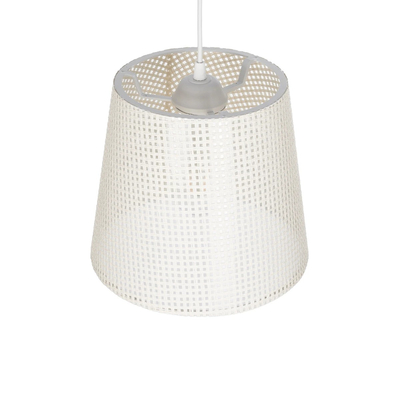 GLOBOSTAR® CONEY 203-0071 Μοντέρνο Κρεμαστό Φωτιστικό Οροφής με Ντουί 1 x E27 AC 220-240V IP20 - Λευκό - Μ26 x Π26 x Υ25cm