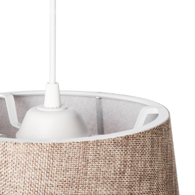 GLOBOSTAR® CONEY 203-0073 Μοντέρνο Κρεμαστό Φωτιστικό Οροφής με Ντουί 1 x E27 AC 220-240V IP20 - Καφέ - Μ26 x Π26 x Υ25cm