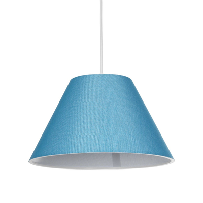 GLOBOSTAR® RIFT 203-0075 Μοντέρνο Κρεμαστό Φωτιστικό Οροφής με Ντουί 1 x E27 AC 220-240V IP20 - Μπλε - Μ35 x Π35 x Υ22.5cm