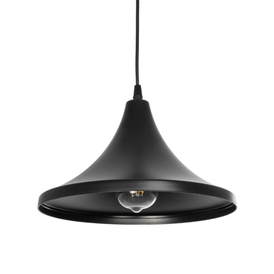 GLOBOSTAR® BELFRY 203-0078 Μοντέρνο Κρεμαστό Φωτιστικό Οροφής με Ντουί 1 x E27 AC 220-240V IP20 - Μαύρο - Μ29.5 x Π29.5 x Υ21cm