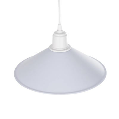 GLOBOSTAR® FERRO 203-0087 Μοντέρνο Κρεμαστό Φωτιστικό Οροφής με Ντουί 1 x E27 AC 220-240V IP20 - Λευκό - Μ30 x Π30 x Υ15cm