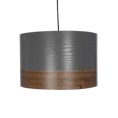 GLOBOSTAR® ZYKLUS 203-0102 Μοντέρνο Κρεμαστό Φωτιστικό Οροφής με Ντουί 1 x E27 AC 220-240V IP20 - Γκρί & Καφέ - Μ36 x Π36 x Υ25cm