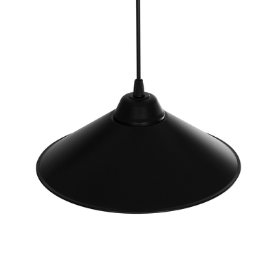 GLOBOSTAR® FONTE 203-0080 Μοντέρνο Κρεμαστό Φωτιστικό Οροφής με Ντουί 1 x E27 AC 220-240V IP20 - Μαύρο - Μ25.5 x Π25.5 x Υ10cm