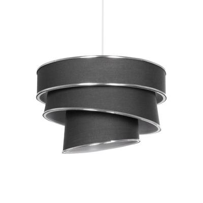 GLOBOSTAR® SIERA 203-0167 Μοντέρνο Κρεμαστό Φωτιστικό Οροφής με Ντουί 1 x E27 AC 220-240V IP20 - Γκρι & Ασημί - Μ38 x Π38 x Υ26cm