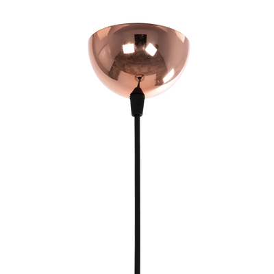 GLOBOSTAR® SOLON 201-0060 Μοντέρνο Κρεμαστό Φωτιστικό Οροφής με Ντουί 1 x E27 AC 220-240V IP20 - Μαύρο & Μελί - Μ16 x Π16 x Υ26cm