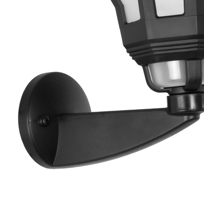 GLOBOSTAR® VERDI 203-0229 Vintage Φωτιστικό Τοίχου - Απλίκα με Ντουί 1 x E27 AC 220-240V IP44 - Μαύρο - Μ18 x Π25 x Υ40cm