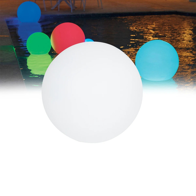 GLOBOSTAR® AQUAGLOW 85361 Μοντέρνο Φωτιστικό Κήπου Μπάλα με IR Ασύρματο Χειριστήριο LED 5W 250lm 360° DC 5V με USB-C με Επαναφορτιζόμενη Μπαταρία Li-ion 3.7V 2x18650 1400mAh Αδιάβροχο IP54 Πολύχρωμο RGBW Dimmable - Sanan SMD Chip - Γαλακτερό Λευκό - Μ15 x Π15 x Υ15cm - 2 Χρόνια Εγγύηση
