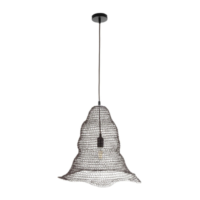 GLOBOSTAR® KENTUCKY 01890 Vintage Κρεμαστό Φωτιστικό Οροφής με Ντουί 1 x E27 AC 220-240V IP20 - Καφέ - Μ50 x Π50 x Υ48cm