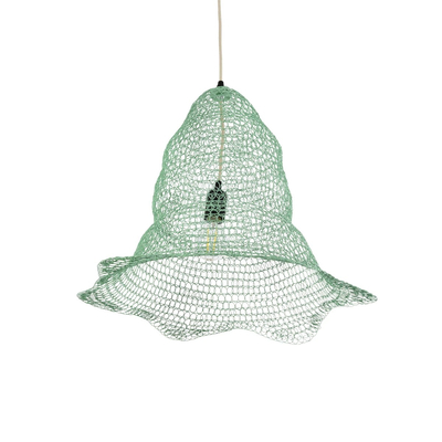 GLOBOSTAR® KENTUCKY 01891 Vintage Κρεμαστό Φωτιστικό Οροφής με Ντουί 1 x E27 AC 220-240V IP20 - Τιρκουάζ - Μ50 x Π50 x Υ48cm