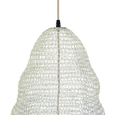 GLOBOSTAR® KENTUCKY 01892 Vintage Κρεμαστό Φωτιστικό Οροφής με Ντουί 1 x E27 AC 220-240V IP20 - Λευκό - Μ60 x Π60 x Υ52cm