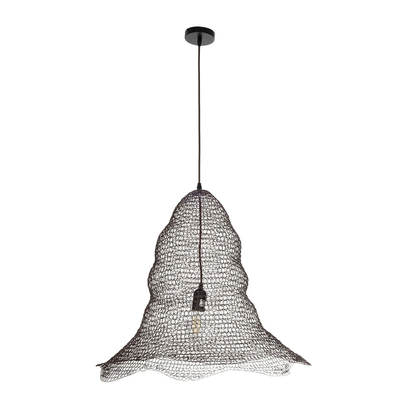 GLOBOSTAR® KENTUCKY 01893 Vintage Κρεμαστό Φωτιστικό Οροφής με Ντουί 1 x E27 AC 220-240V IP20 - Καφέ - Μ60 x Π60 x Υ52cm