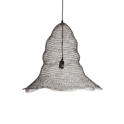 GLOBOSTAR® KENTUCKY 01893 Vintage Κρεμαστό Φωτιστικό Οροφής με Ντουί 1 x E27 AC 220-240V IP20 - Καφέ - Μ60 x Π60 x Υ52cm