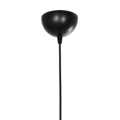 GLOBOSTAR® ORB 201-0096 Vintage Κρεμαστό Φωτιστικό Οροφής με Ντουί 1 x E27 AC 220-240V IP20 - Μαύρο & Μπεζ - Μ27 x Π27 x Υ31cm