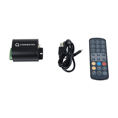 GLOBOSTAR® SKYDANCE-CHROMATEQ 71579 USB-C σε DMX512 Interface 128 Κανάλια XLR3 DC 5V IP40 - Ασύρματο Χειριστήριο IR - Μ7.8 x Π5 x Υ3.8cm - 5 Χρόνια Εγγύηση