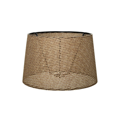 GloboStar® COVER 203-0261 Μοντέρνο Φωτιστικό Καπέλο Μπέζ Διάτρητο Ύφασμα - Μ38 x Π38 x Υ24cm