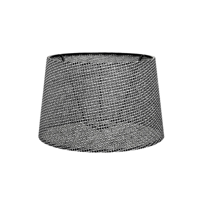 GloboStar® COVER 203-0262 Μοντέρνο Φωτιστικό Καπέλο Γκρί Διάτρητο Ύφασμα - Μ38 x Π38 x Υ24cm