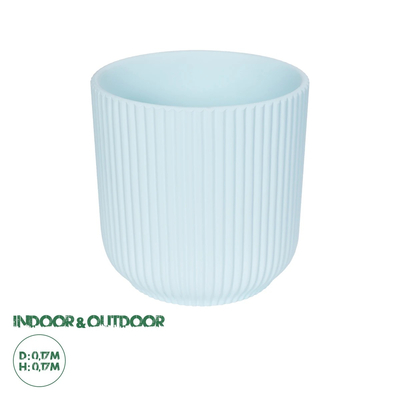 GloboStar® Artificial Garden SEMINYAK 20519 Διακοσμητική Κεραμική Γλάστρα Λευκή Π17 x M17 x Υ17