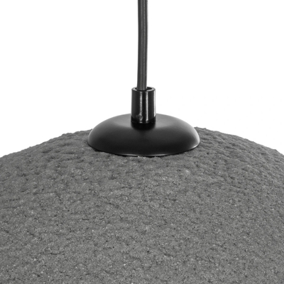 GLOBOSTAR® STONE 204-0122 Μοντέρνο Κρεμαστό Φωτιστικό Οροφής με Ντουί 1 x E27 AC 220-240V IP20 - Γκρι - Μ35 x Π31 x Υ26cm