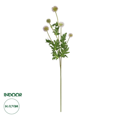 GloboStar® Artificial Garden PURPLE PINK BOUQET 21366 Τεχνητό Διακοσμητικό Ταραξάκο Μπουκέτο Y70cm