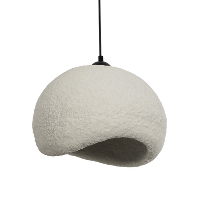 GLOBOSTAR® STONE 204-0124 Μοντέρνο Κρεμαστό Φωτιστικό Οροφής με Ντουί 1 x E27 AC 220-240V IP20 - Γκρι - Μ35 x Π31 x Υ26cm