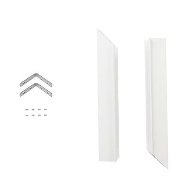 GLOBOSTAR® ALP-CORNER-IN90 RECESSA 61791 Χωνευτό Προφίλ Αλουμινίου Γωνία με Λευκό Γαλακτερό Πατητό Κάλυμμα για Ταινίες LED IP20 - Λευκό Ματ - Μ30 x Π3.5 x Υ4cm