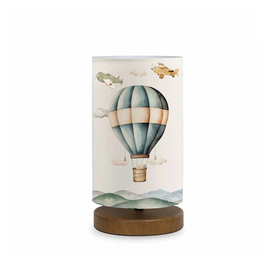 GloboStar® BALLON 204-0145 Παιδικό Eπιτραπέζιο Φωτιστικό Φιγούρα Μονόφωτο 1 x E27 IP20 Πολύχρωμο Ύφασμα - Μ15 x Π15 x Υ30cm