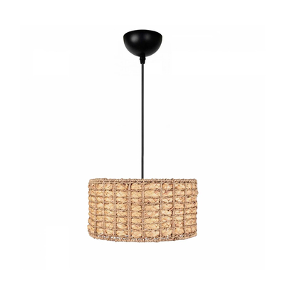 GLOBOSTAR® POMEGRANDE 204-0157 Boho Κρεμαστό Φωτιστικό Οροφής με Ντουί 1 x E27 AC 220-240V IP20 - Μπεζ - Μ30 x Π30 x Υ16cm