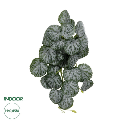 GloboStar® Artificial Garden BEGONIA 20611 Τεχνητό Κρεμαστό Διακοσμητικό Φυτό Βιγόνια Μ30 x Π15 x Y45cm
