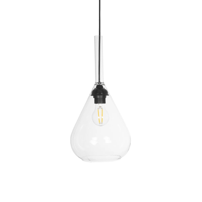 GLOBOSTAR® BALU 206-0043 Μοντέρνο Κρεμαστό Φωτιστικό Οροφής με Ντουί 1 x E27 AC 220-240V IP20 - Διάφανο - Μ20 x Π20 x Υ42cm