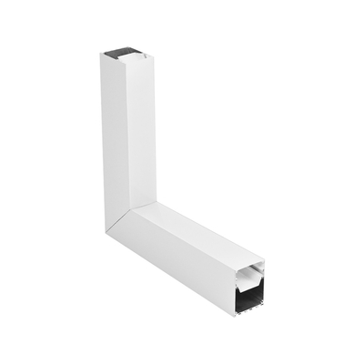 GLOBOSTAR® ALP-CORNER-IN90 BRIGHTRAIL 61780 Επιφανειακό / Κρεμαστό Προφίλ Αλουμινίου Γωνία με Λευκό Γαλακτερό Πατητό Κάλυμμα για Ταινίες LED IP20 - Λευκό Ματ - Μ30 x Π5 x Υ7.5cm